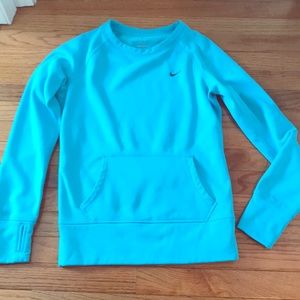 Sky blue NIKE pullover.